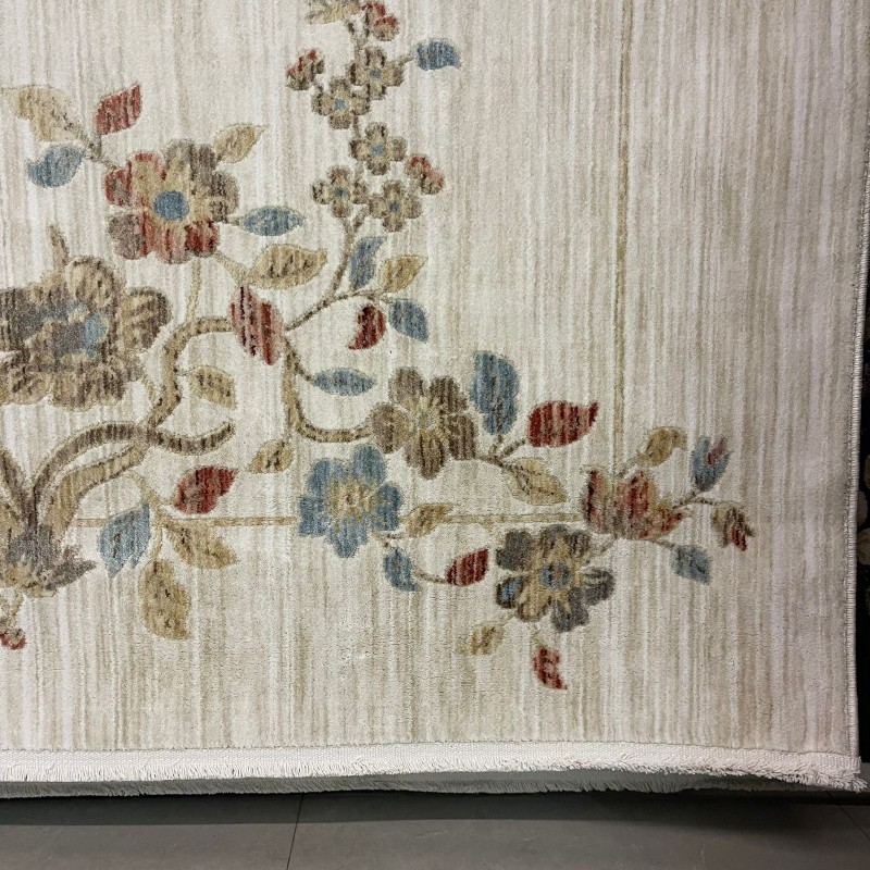 سجاد بوهيمي تركي مود J555AE كريم مقاس 100*200