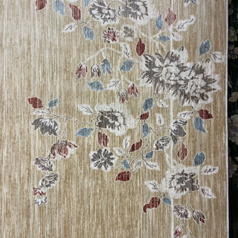 سجاد بوهيمي تركي مود J555AE رملي مقاس 100*200