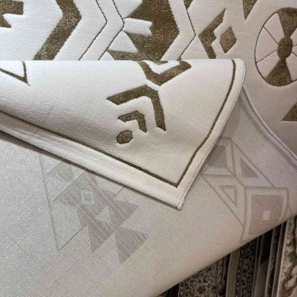 سجاد مودرن العليا تركي R0409A ذهبي مقاس 300*400