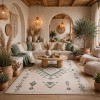 سجاد مودرن العليا تركي R0409A اخضر مقاس 100*200