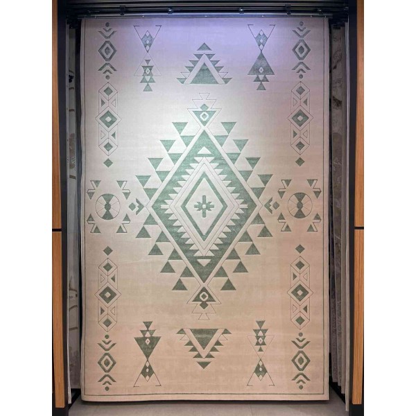 سجاد مودرن العليا تركي R0409A اخضر مقاس 100*200