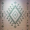 سجاد مودرن العليا تركي R0409A اخضر مقاس 100*200