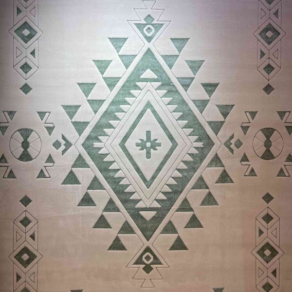 سجاد مودرن العليا تركي R0409A اخضر مقاس 100*200