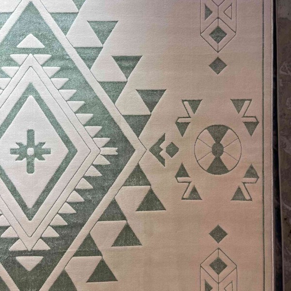 سجاد مودرن العليا تركي R0409A اخضر مقاس 100*200