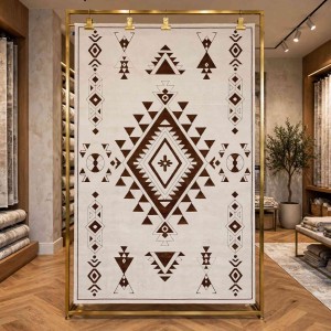 سجاد مودرن العليا تركي R0409A تيرا مقاس 100*300