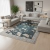سجاد مود بوهيمي تركي J593AC انثراسيت رصاصي مقاس 100*200