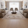 سجاد مود بوهيمي تركي J593AC كريم بيج مقاس 150*220