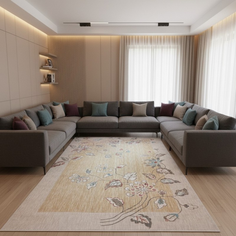 Mood Bohemian Turkish Carpet J593AC SAND Size 250*350 Mood Bohemian Turkish Carpet J593AC SAND Size 250*350