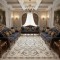 سجاد اويال تركي 9661D ابيض سماوي مقاس 80*150