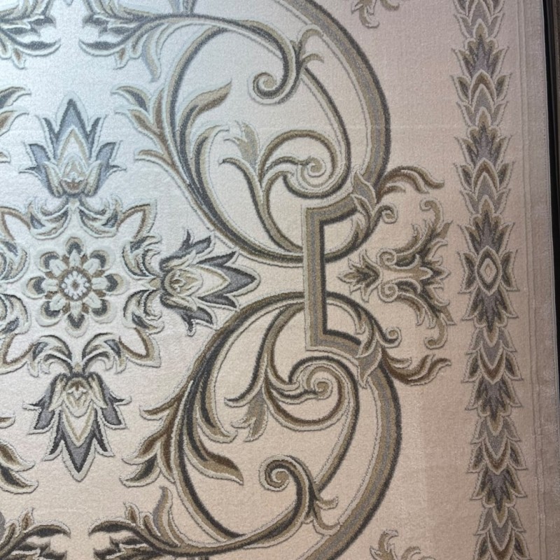 Turkish OPAL Carpet 9661D WHITE GREY Size 200*300 Turkish OPAL Carpet 9661D WHITE GREY Size 200*300
