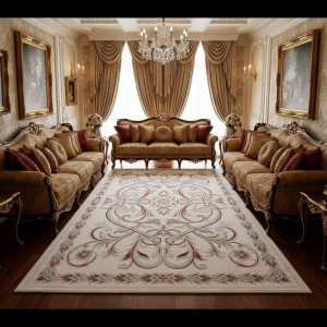 Turkish OPAL Carpet 9661D WHITE TERRA Size 150*220
