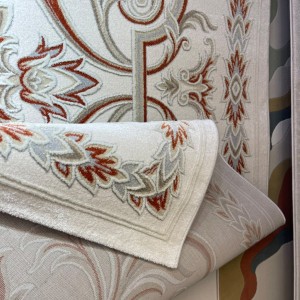 سجاد اويال تركي 9661D ابيض تيرا مقاس 150*220 سجاد اويال تركي 9661D ابيض تيرا مقاس 150*220