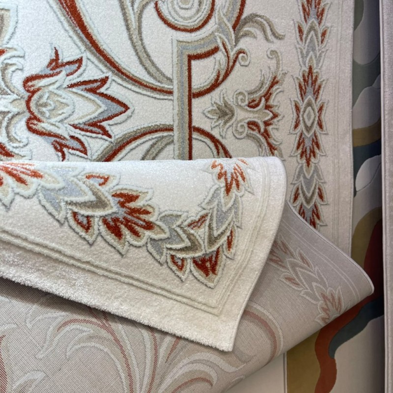 Turkish OPAL Carpet 9661D WHITE TERRA Size 200*300 Turkish OPAL Carpet 9661D WHITE TERRA Size 200*300