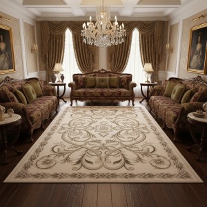 Turkish OPAL Carpet 9661D  WHITE BEIGE Size 200*300