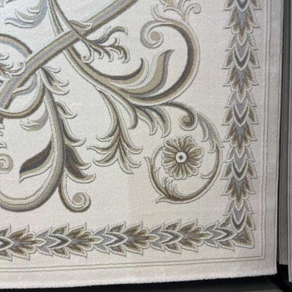 Turkish OPAL Carpet 9661D  WHITE BEIGE Size 300*400
