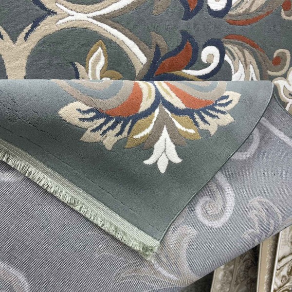 Turkish rug SEOUL French pattern FG7341 BLUE ÇOKEN size 80*150