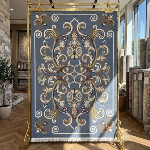 سجاد تركي سيول نقش فرنسي FG7341 سماوي فاتح مقاس 150*220