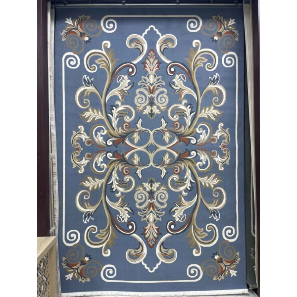 سجاد تركي سيول نقش فرنسي FG7341 سماوي فاتح مقاس 150*220