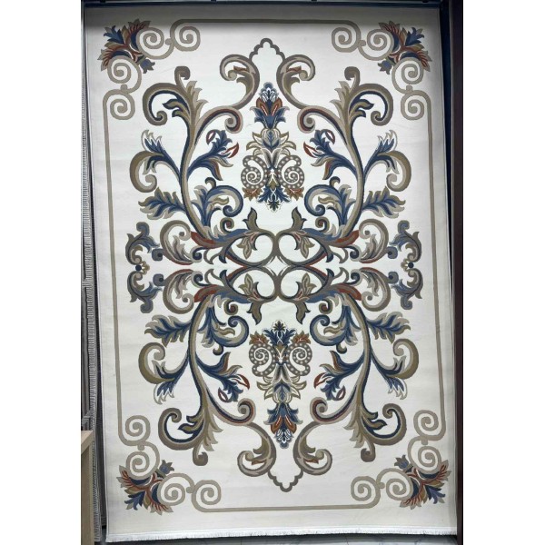 Turkish rug SEOUL French pattern FG7341 Light cream coken size 150*220