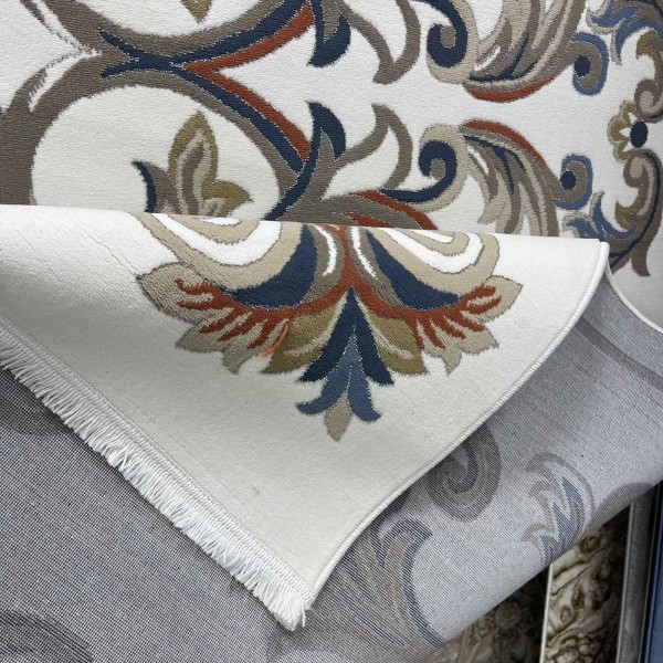 Turkish rug SEOUL French pattern FG7341 Light cream coken size 150*220