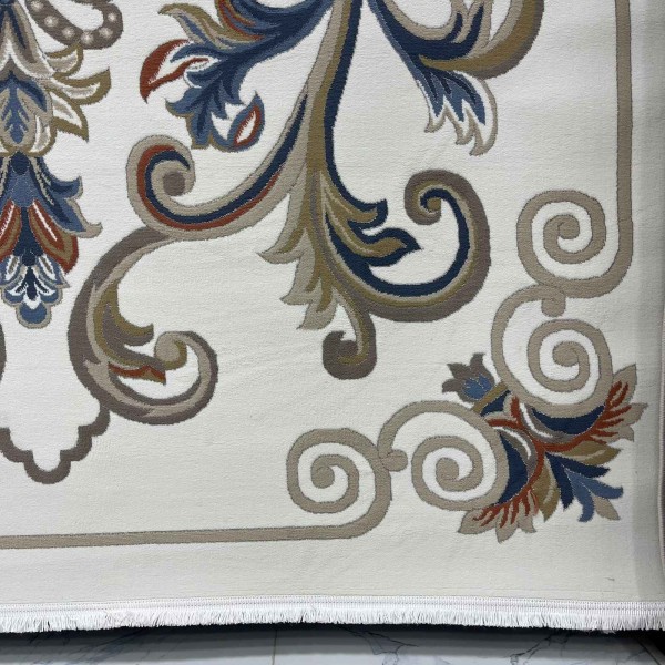 Turkish rug SEOUL French pattern FG7341 Light cream coken size 150*220