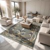 سجاد تركي سيول نقش فرنسي FG7247 سماوي كوكين مقاس 250*350