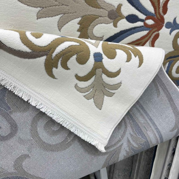 Turkish rug SEOUL French pattern FG7247 Light cream coken size 80*150