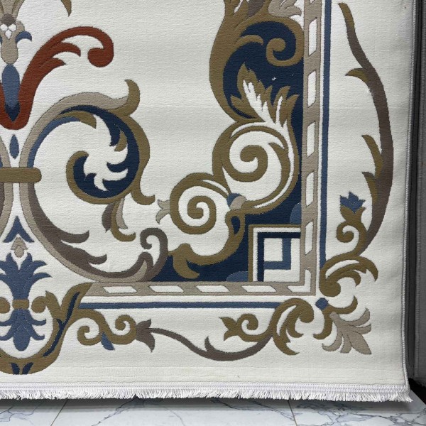 Turkish rug SEOUL French pattern FG7247 Light cream coken size 80*150