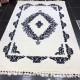 Florya turkish rugs 8655 cream and navy blue