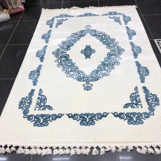 Florya Turkish carpets 8655 cream and cyan