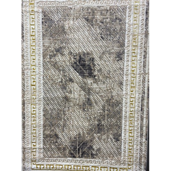 Bulgarian 776 Reception Carpet Beige and Gray