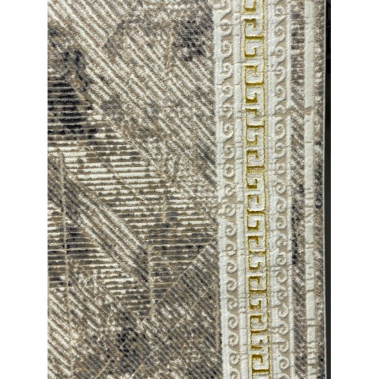 Bulgarian 776 Reception Carpet Beige and Gray