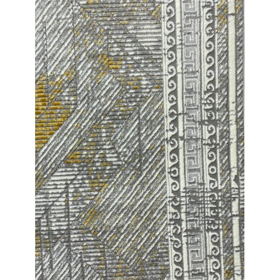 Bulgarian 776 Gray and Gold Reception Carpet