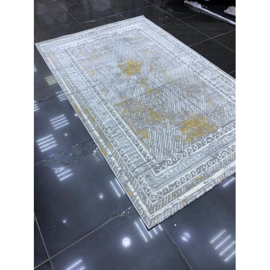 Bulgarian 776 Gray and Gold Reception Carpet