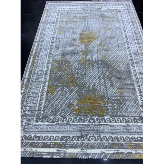 Bulgarian 776 Gray and Gold Reception Carpet