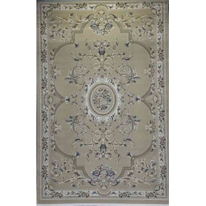 Turkish Florentine 562 rug French pattern dark beige color size 50*80