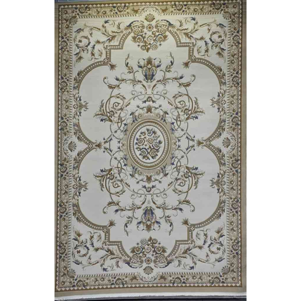 سجاد تركي فلــورانـسـيا 562 نقش فرنسي لون بيج رصاصي مقاس 50*80