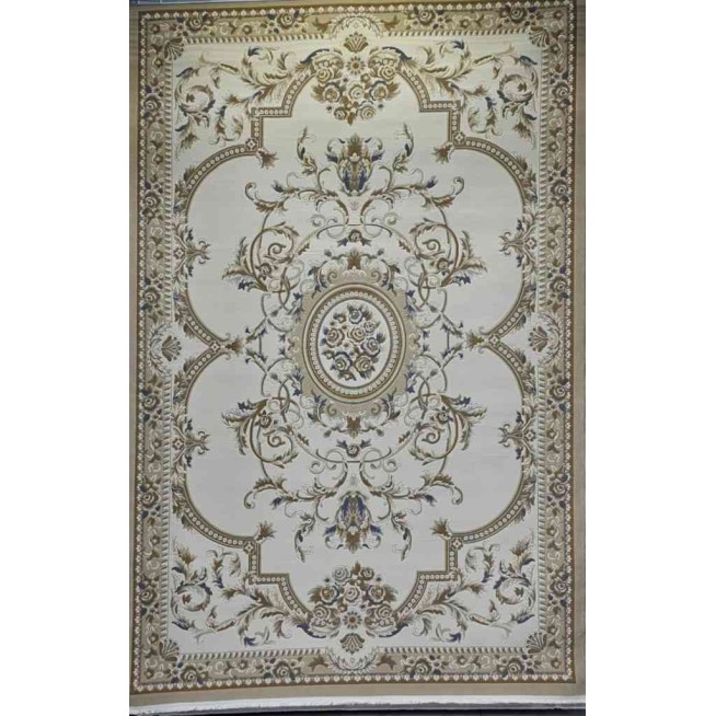 Turkish Florentine 562 rug French pattern Gray beige color size 80*150