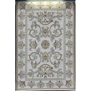 Turkish Florentine 634 rug French pattern Gray cream color size 400*600