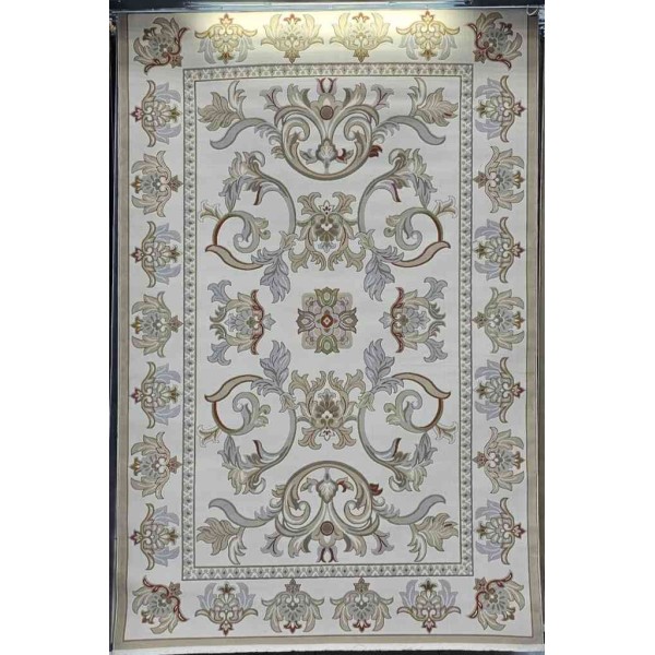 Turkish Florentine 634 rug French pattern Gray cream color size 400*600
