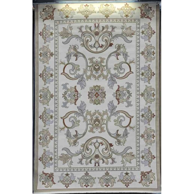Turkish Florentine 634 rug French pattern Gray cream color size 200*300