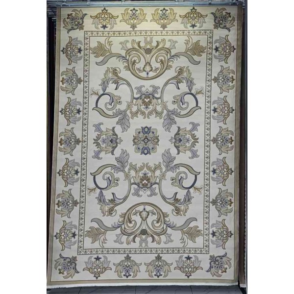Turkish Florentine 634 rug French pattern Gray beige color size 400*500