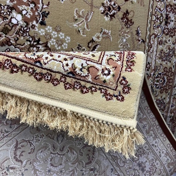 Turkish Marseille 2799A Classic Pressed Luxury Sky beige Rug Size 100*400