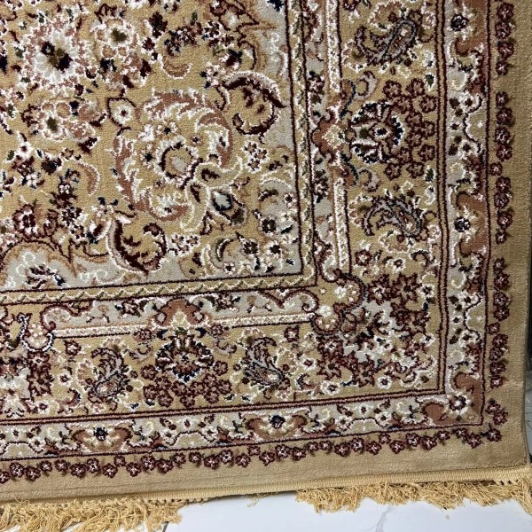 Turkish Marseille 2799A Classic Pressed Luxury Sky beige Rug Size 100*400