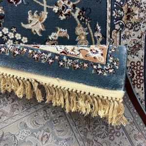 Turkish Marseille 2799A Classic Pressed Luxury Sky Blue Rug Size 300*500