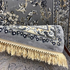 Turkish Marseille 2799A Classic Pressed Luxury Sky Light grey Rug Size 100*200