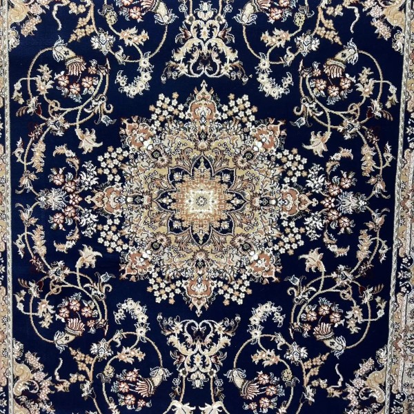 سجاد تركي مرسيليا 2799A كلاسيك مظغوط فاخر كحلي مقاس 400*600