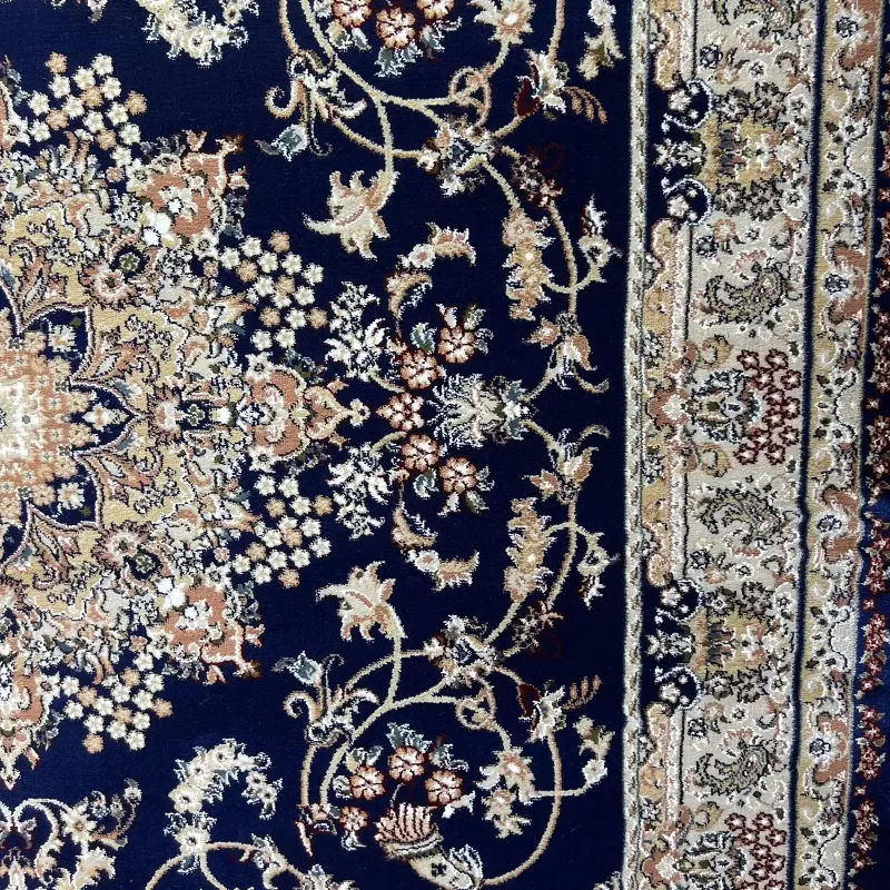 سجاد تركي مرسيليا 2799A كلاسيك مظغوط فاخر كحلي مقاس 300*500