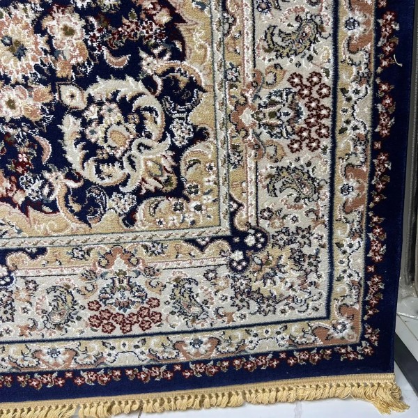 سجاد تركي مرسيليا 2799A كلاسيك مظغوط فاخر كحلي مقاس 400*600