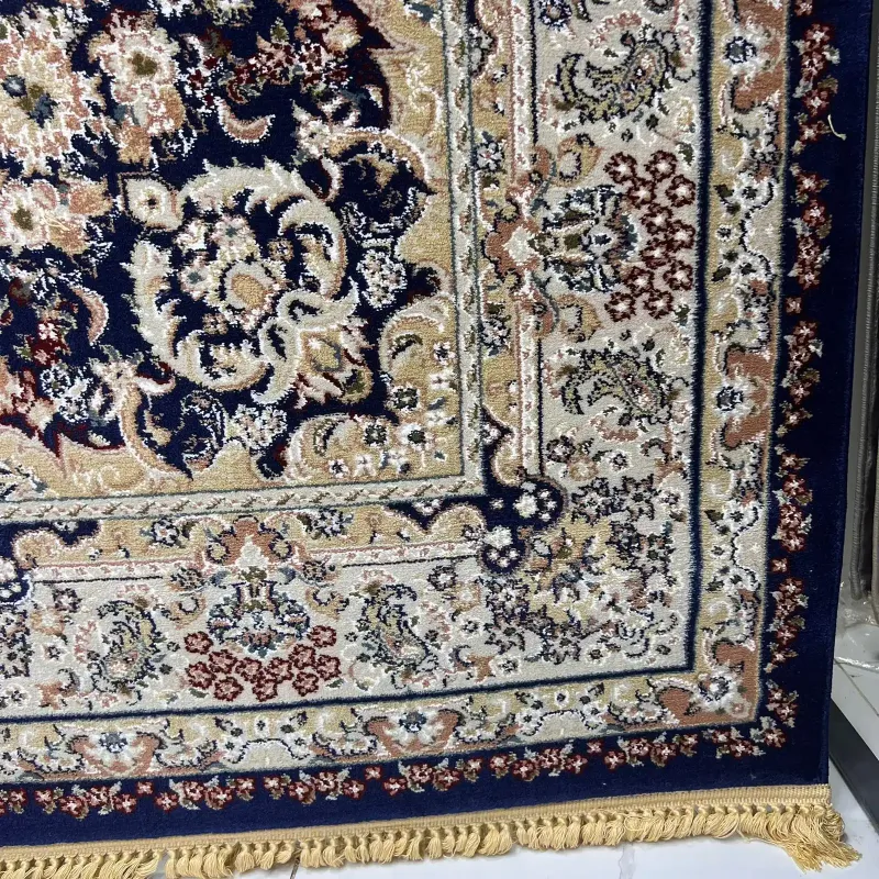 سجاد تركي مرسيليا 2799A كلاسيك مظغوط فاخر كحلي مقاس 300*500